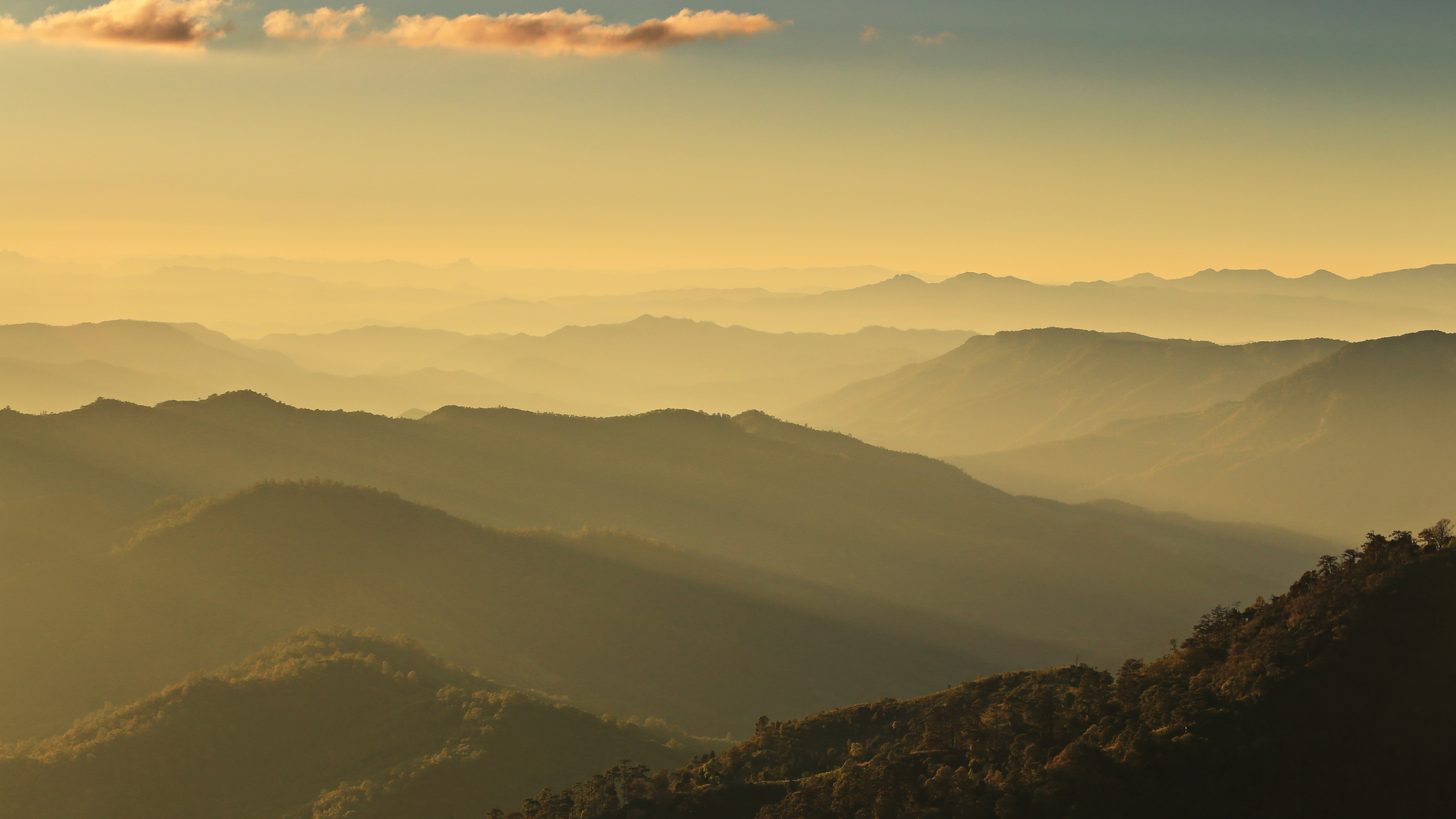 A misty mountain viewpoint in Mae Hong Son province