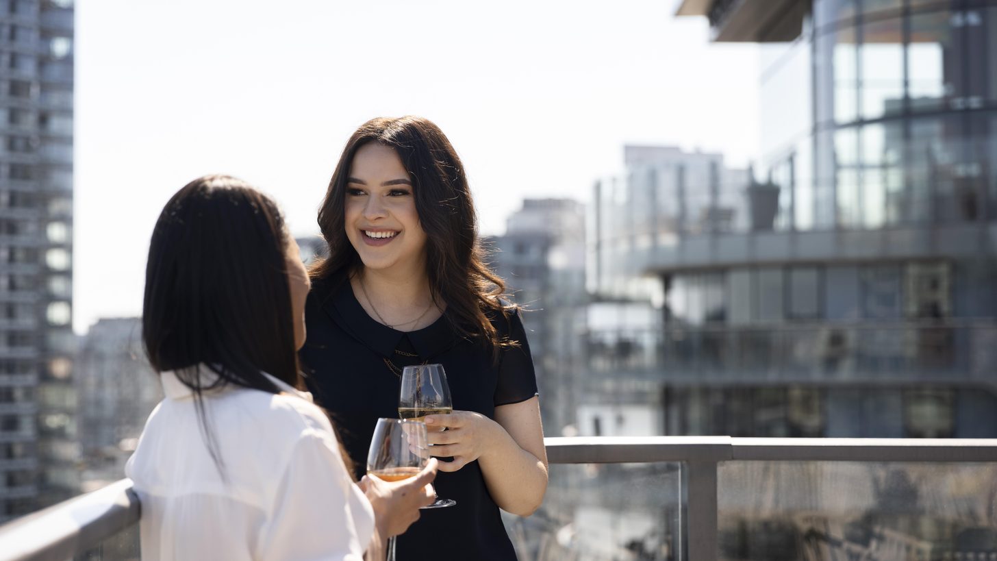 Guest relaxing at a rooftop restaurant and bar in Thailand