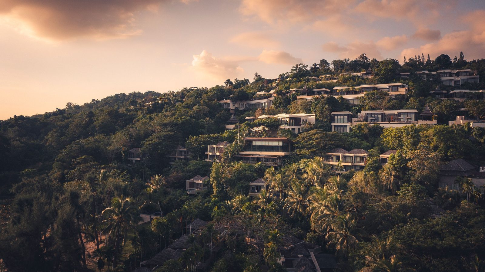 Layan Residences by Anantara pool residences on the forested hillside above Layan Beach, Phuket
