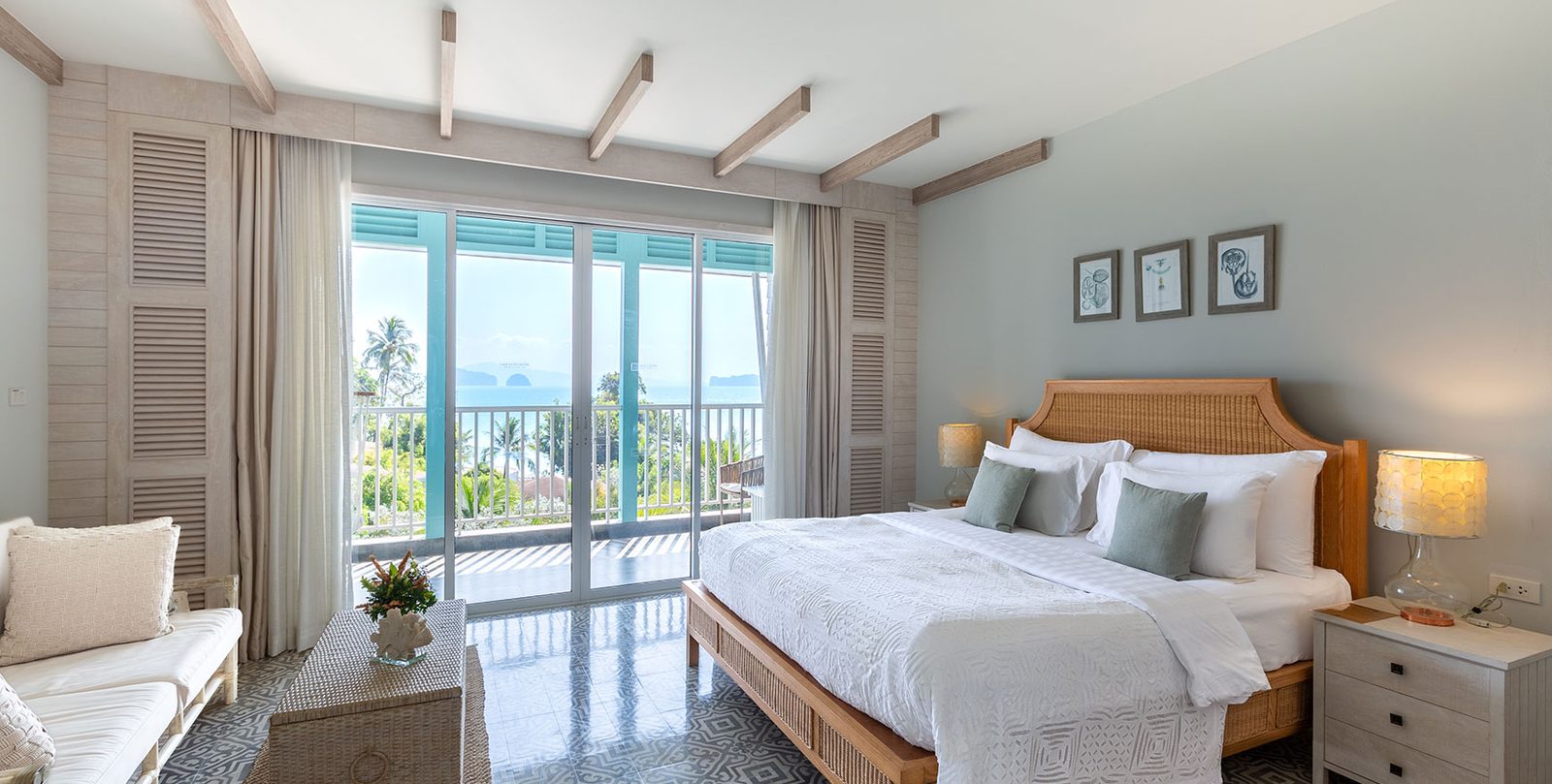 Deluxe Seaview room with balcony doors at Cape Kudu Hotel, Koh Yao Noi