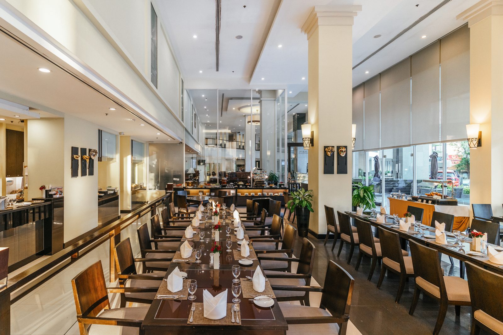 Le Marin Mediterranean Restaurant dining room at Cape Racha Hotel, Sriracha