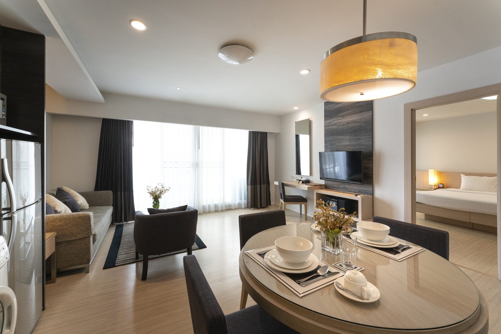 One Bedroom Suite living and dining area at Classic Kameo Hotel, Ayutthaya