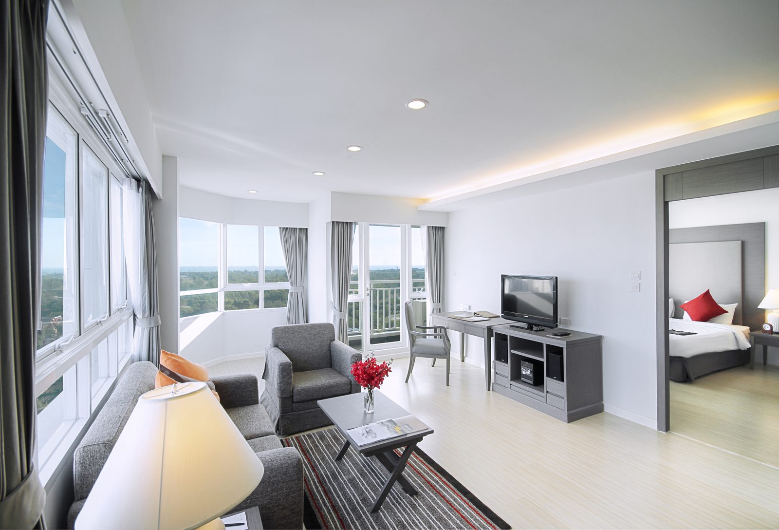 One Bedroom Suite living room at Classic Kameo Hotel, Rayong
