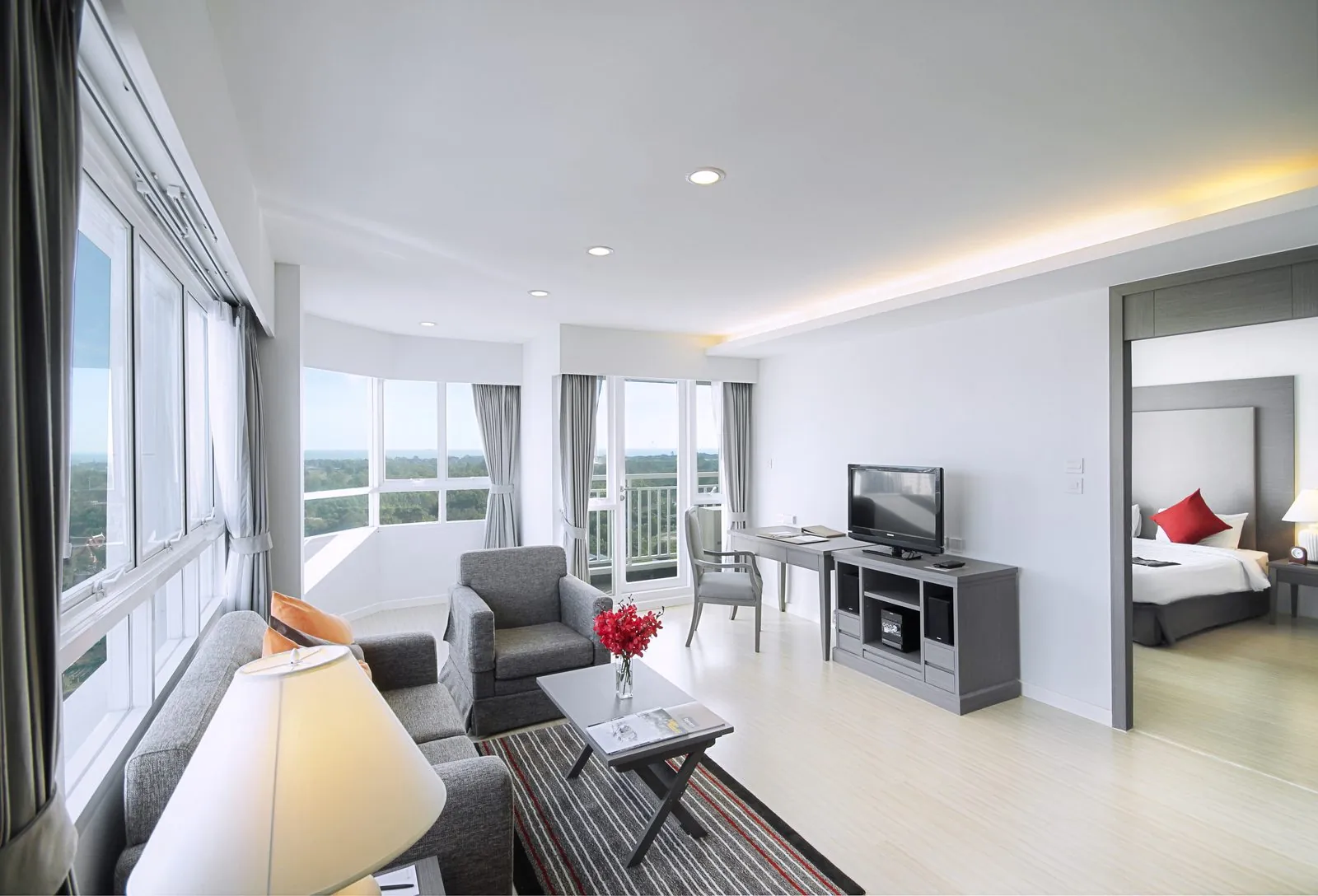 One Bedroom Suite living room at Classic Kameo Hotel, Rayong