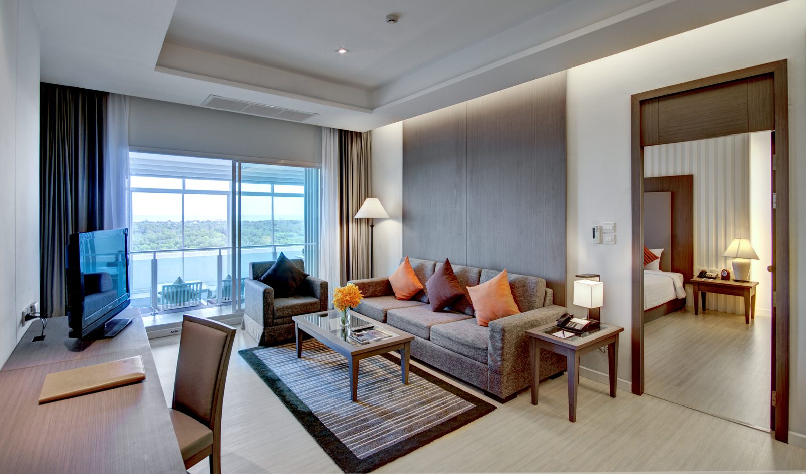Two Bedroom Suite living room at Classic Kameo Hotel, Rayong