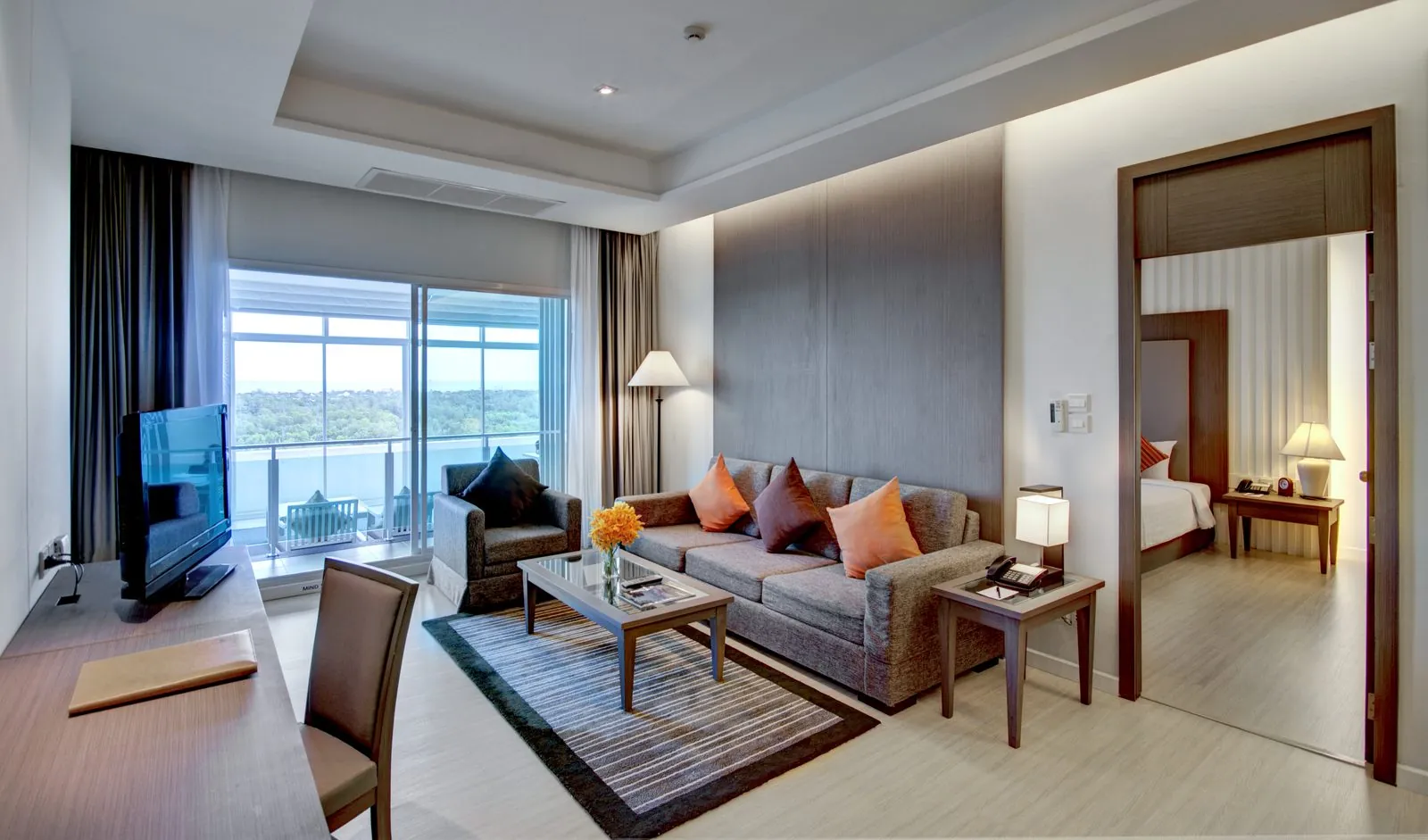 Two Bedroom Suite living room at Classic Kameo Hotel, Rayong