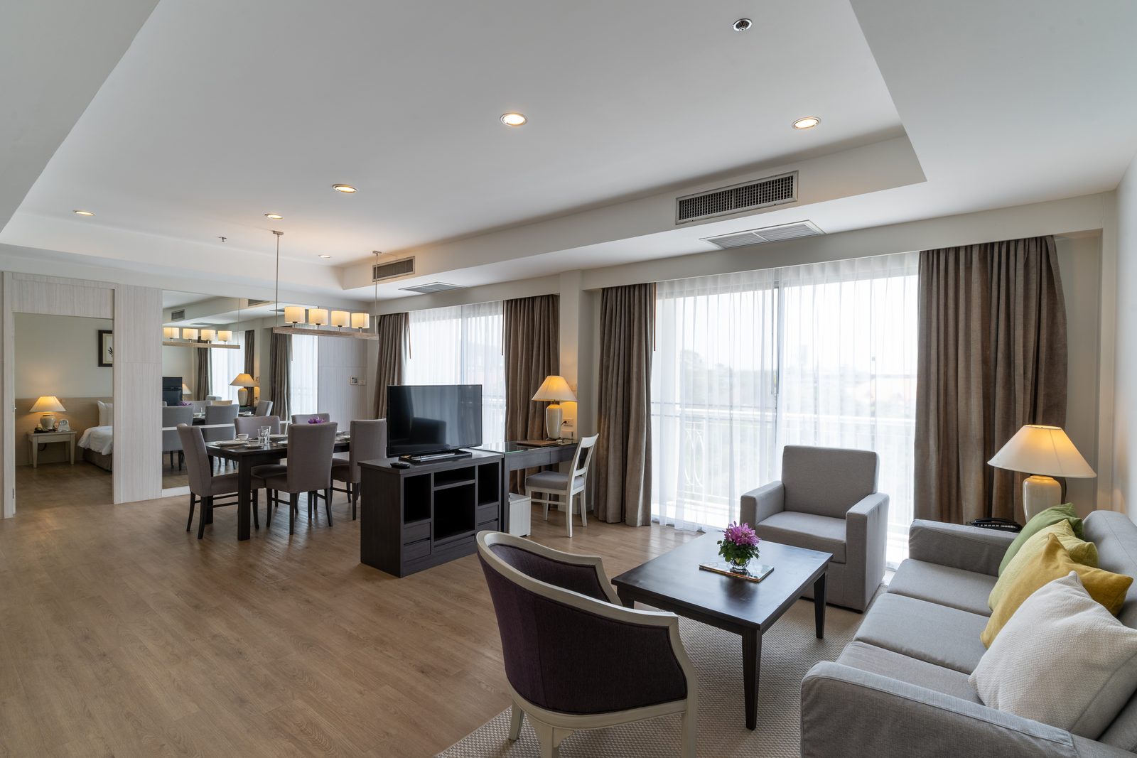 Two Bedroom Suite living and dining area at Classic Kameo Hotel, Sriracha