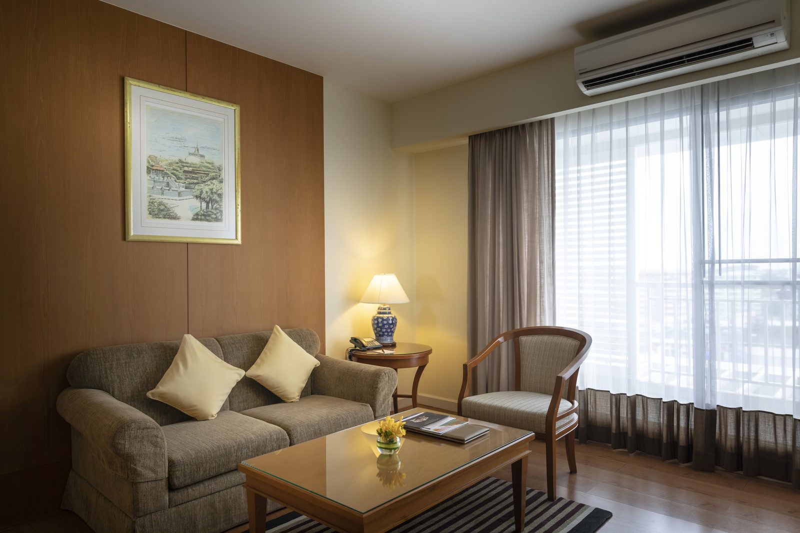 One Bedroom Suite living room at Kameo Grand Hotel, Rayong
