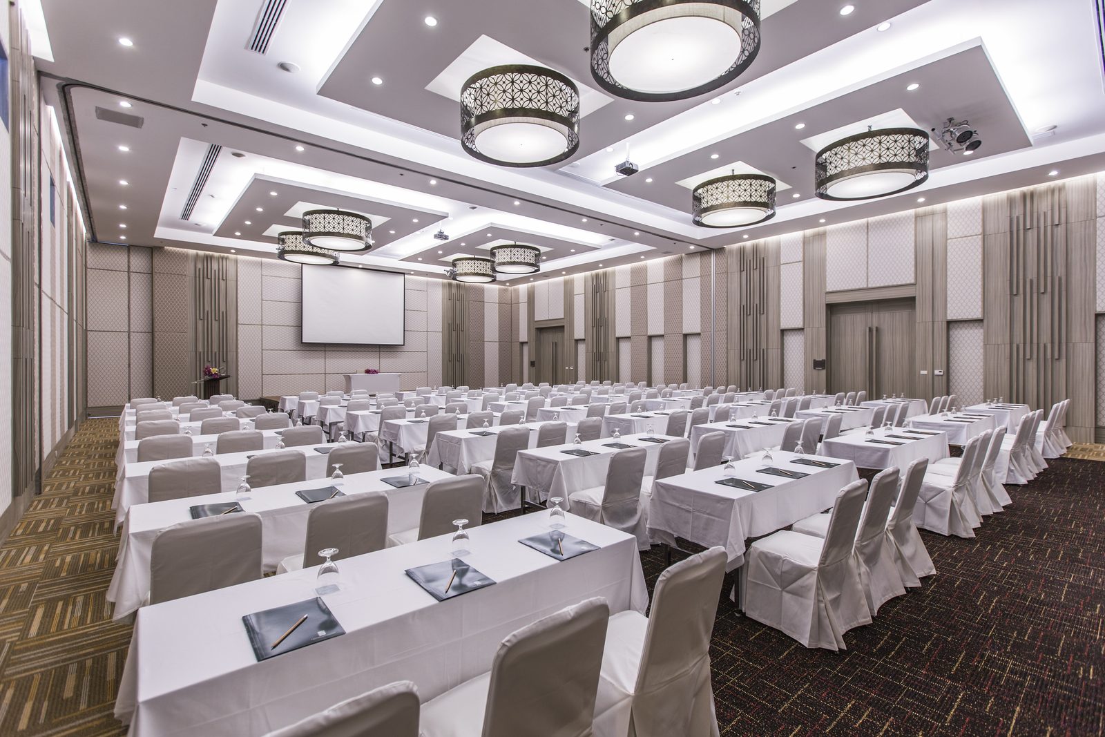 Meeting room set up classroom style at Kantary 304 Hotel, Prachinburi