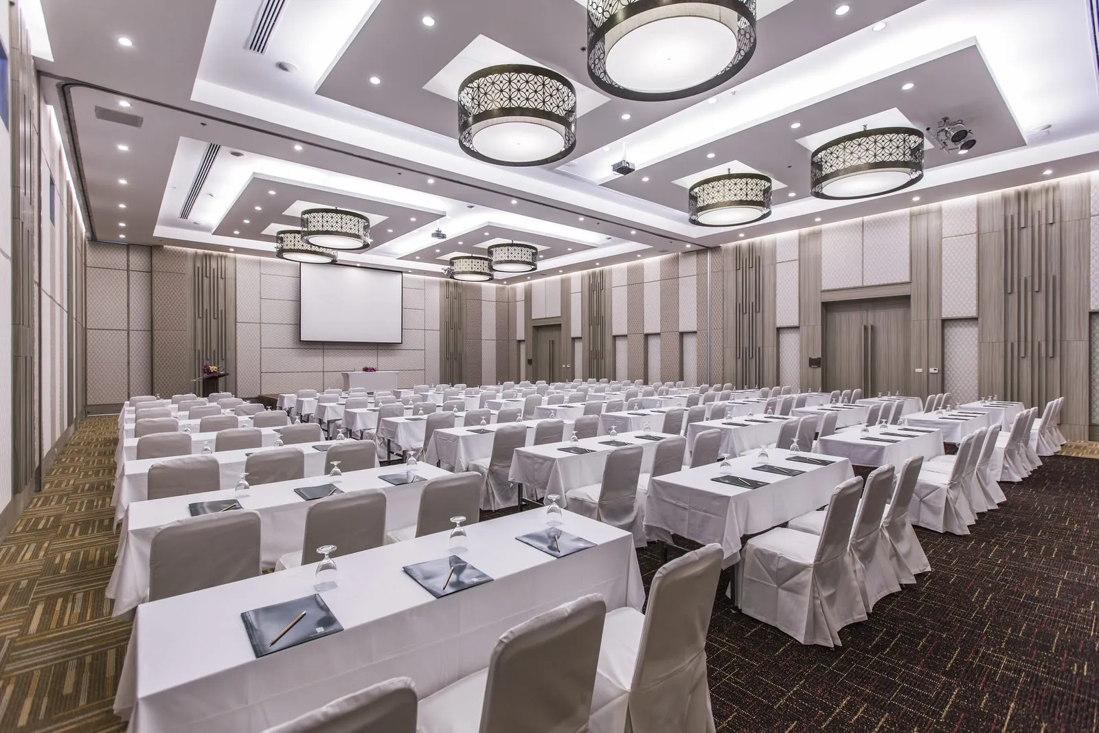 Meeting room set up classroom style at Kantary 304 Hotel, Prachinburi