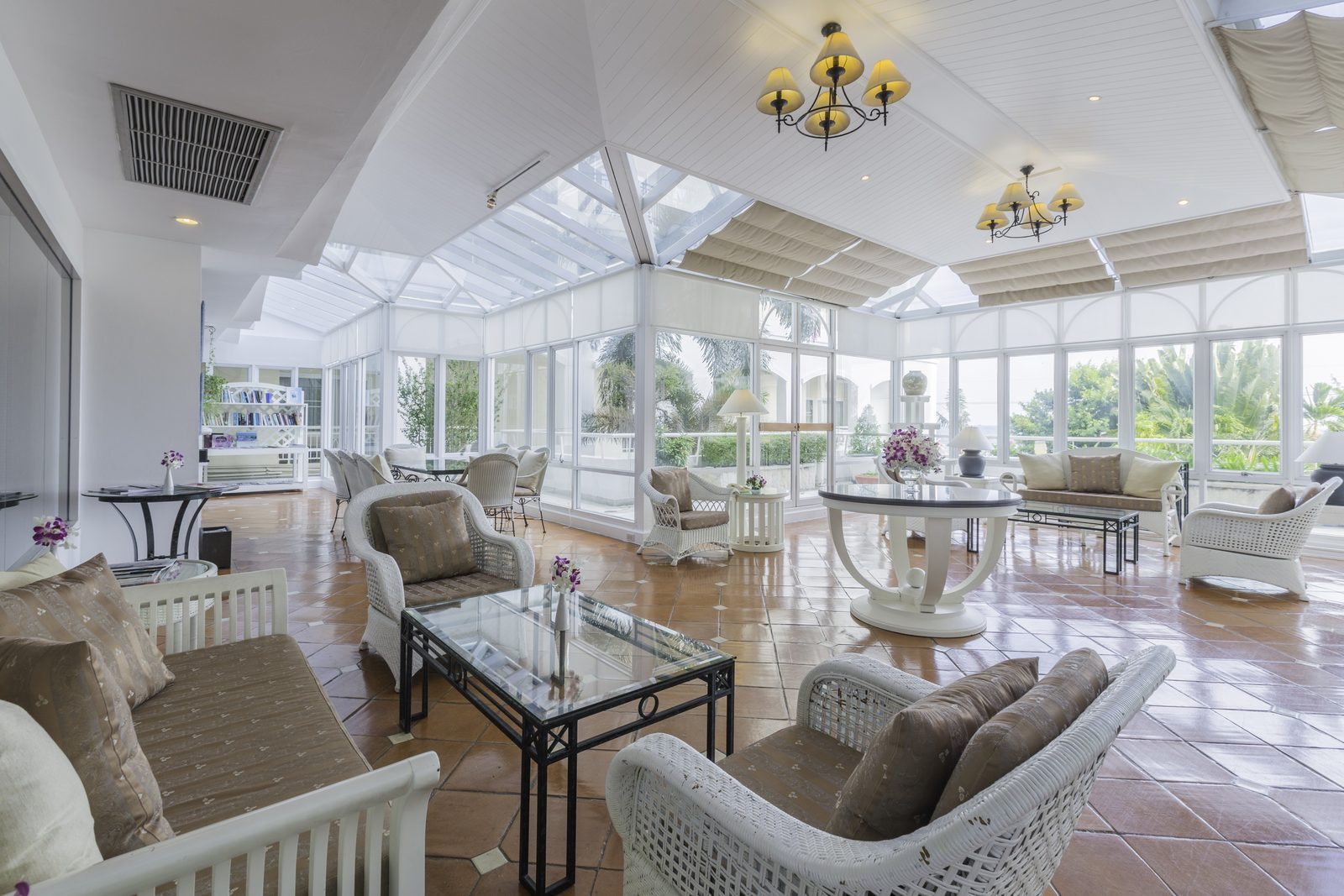 Glass-roofed Reading Room at Kantary Bay Hotel, Rayong