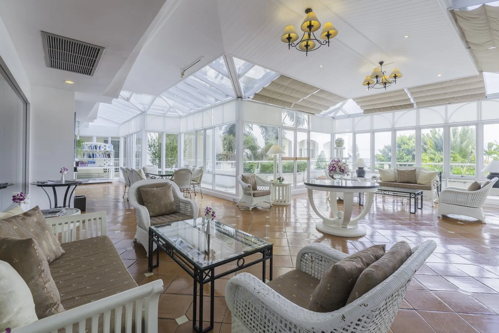 Glass-roofed Reading Room at Kantary Bay Hotel, Rayong