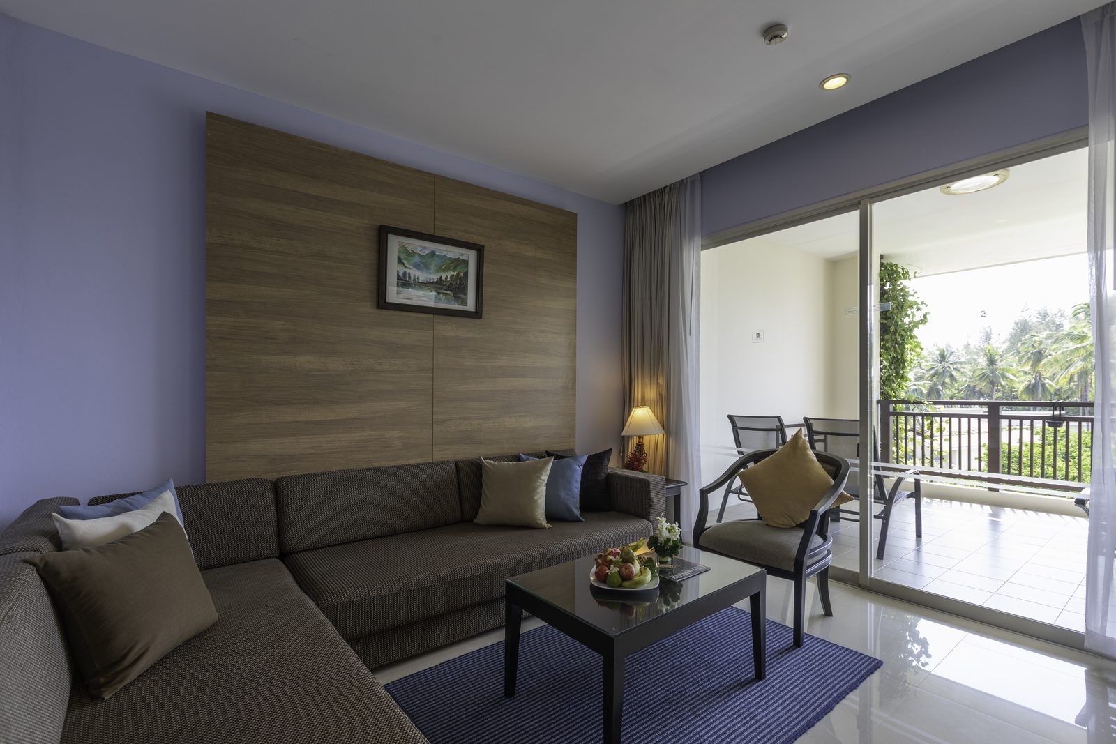 Suite living room with private balcony at Kantary Beach Hotel, Khao Lak