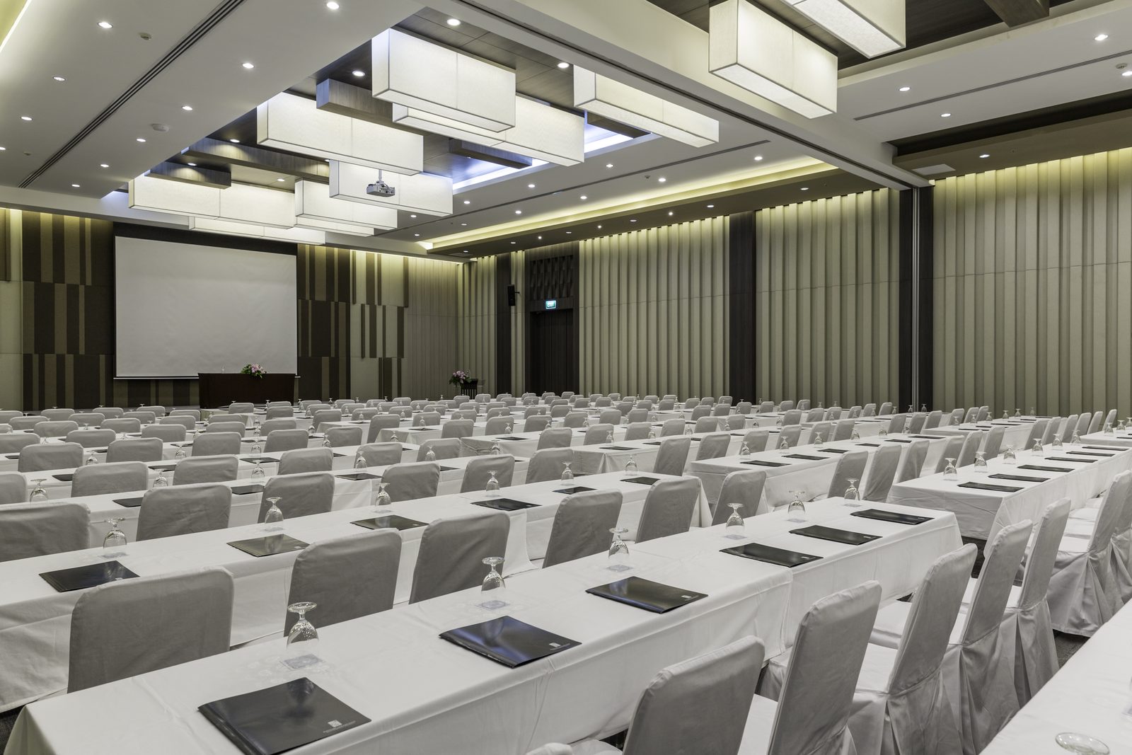 Meeting room in classroom set-up at Kantary Hotel, Korat