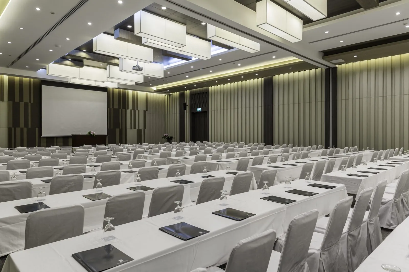 Meeting room in classroom set-up at Kantary Hotel, Korat