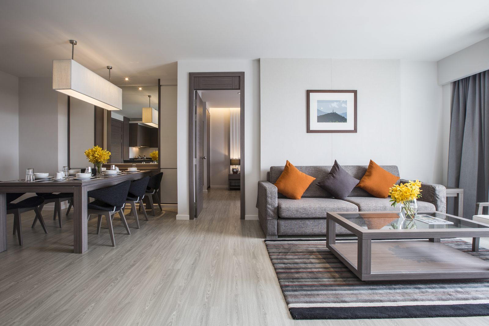 Two Bedroom Suite living and dining area at Kantary Hotel, Korat