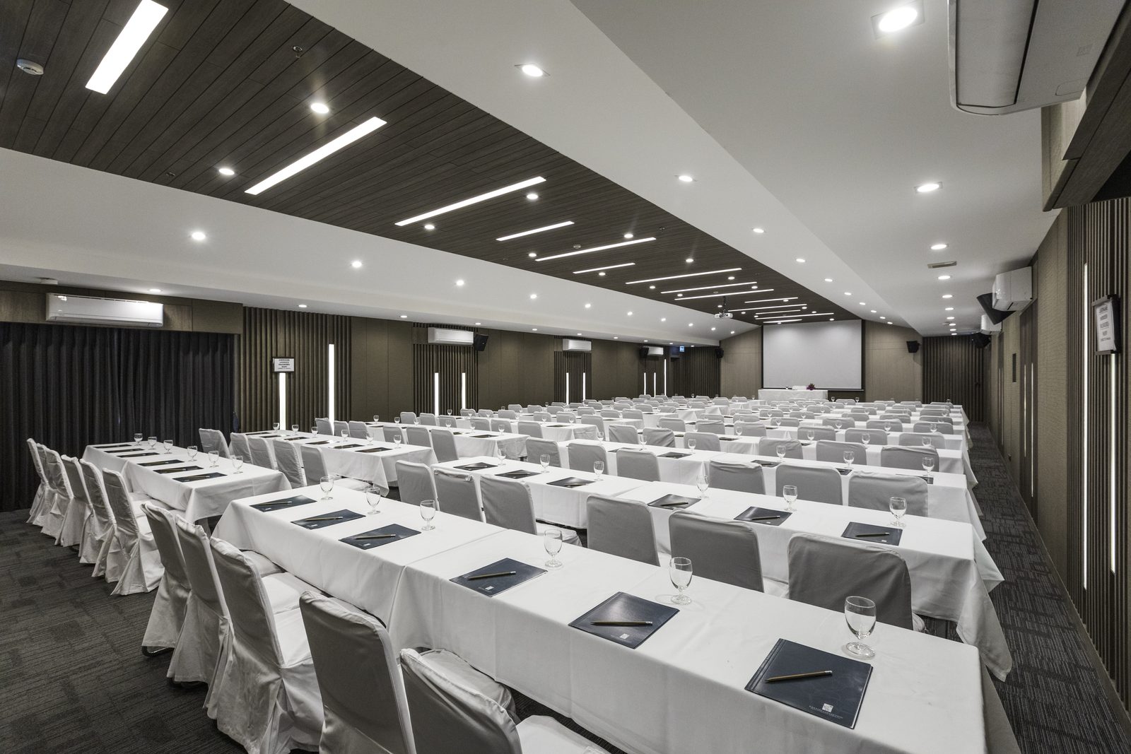 Conference room set classroom style at Kantary House Hotel, Bangkok