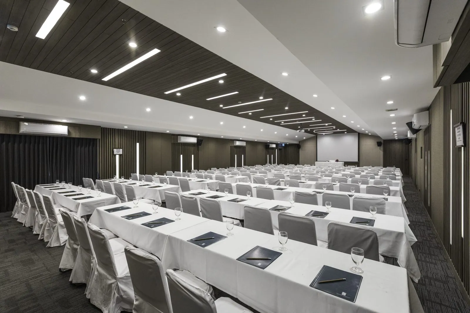 Conference room set classroom style at Kantary House Hotel, Bangkok