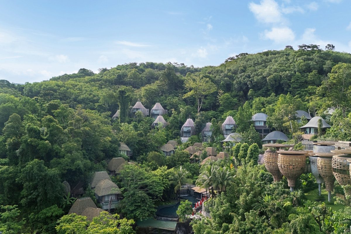 Keemala's villas scattered across the rainforest hillside above Kamala, Phuket