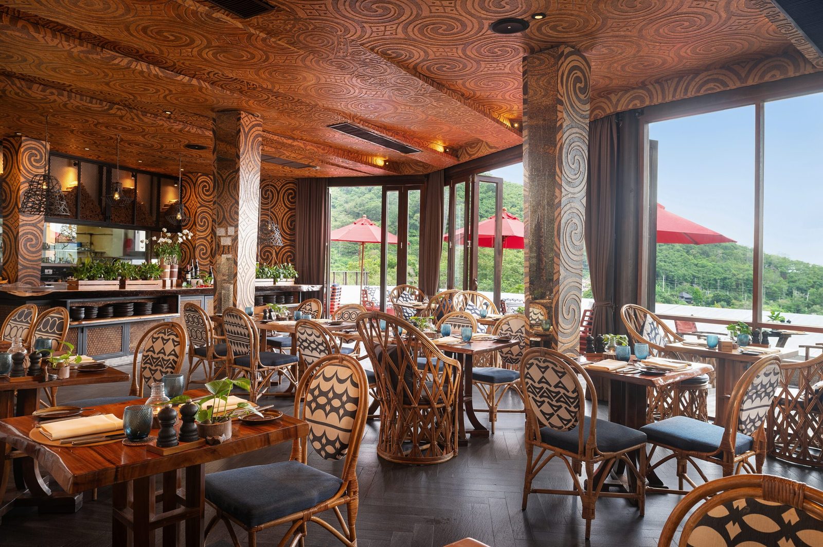 Dining room at Mala Restaurant, Keemala