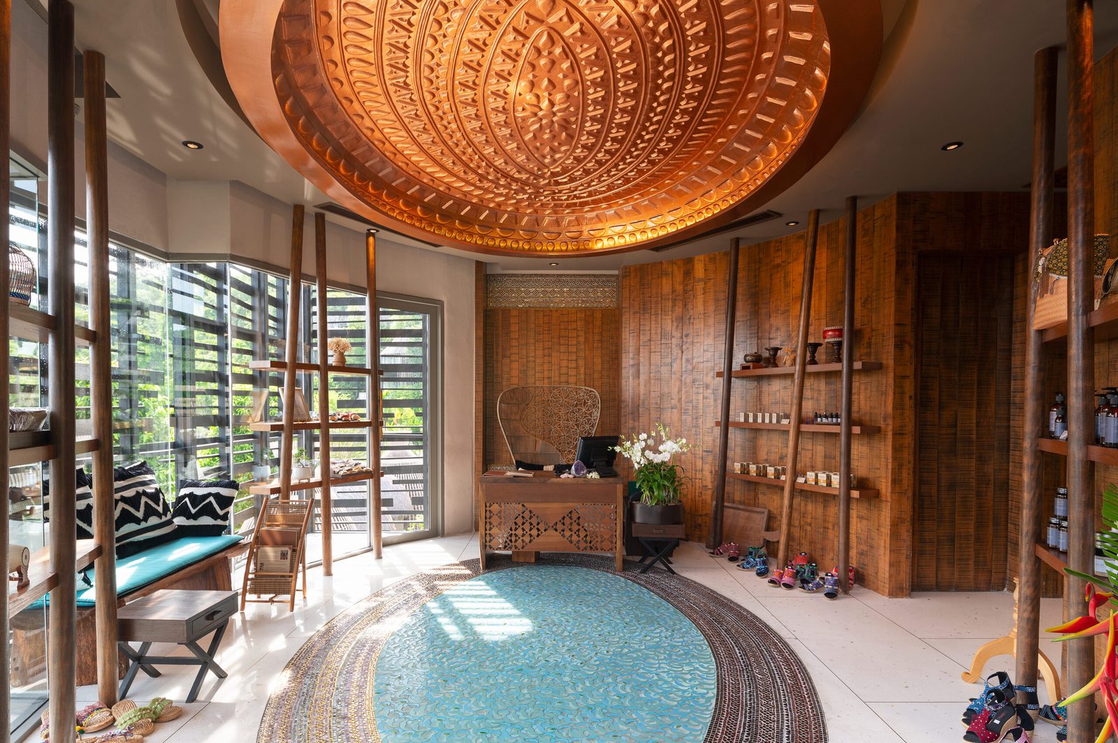 Treatment area with a pool at Mala Spa, Keemala