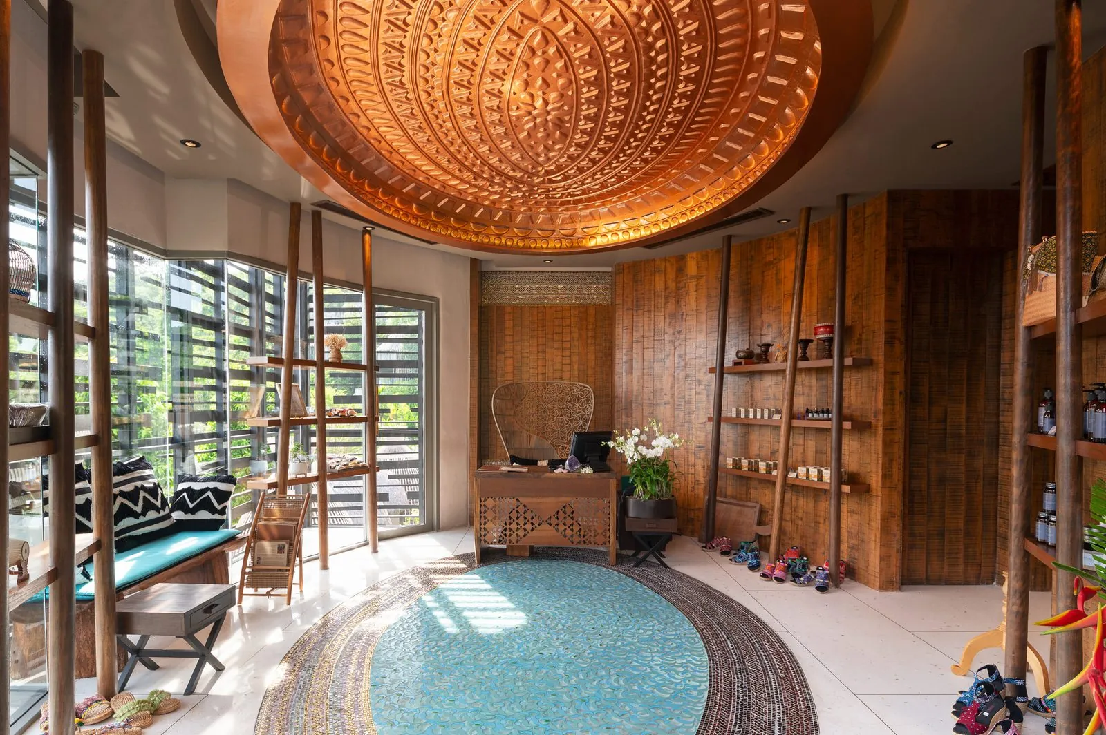 Treatment area with a pool at Mala Spa, Keemala