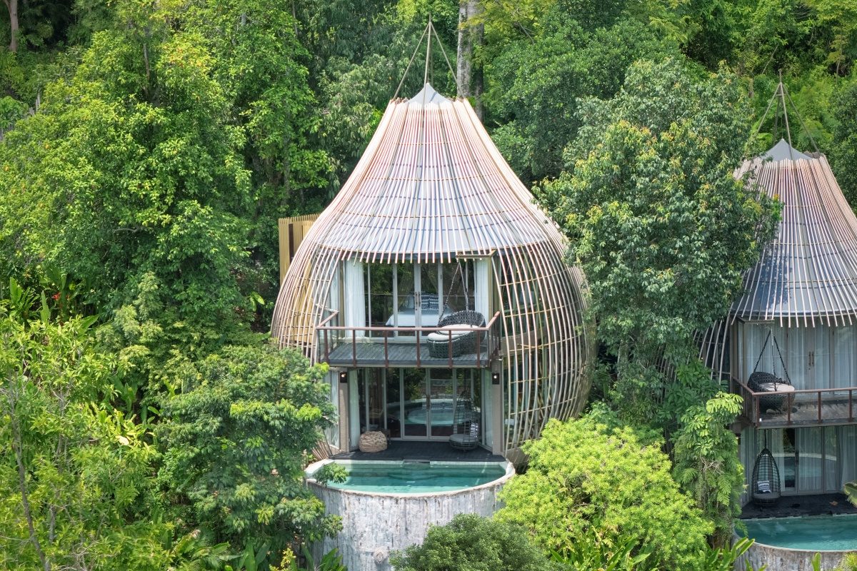 Tree Pool House raised among the trees at Keemala, Phuket