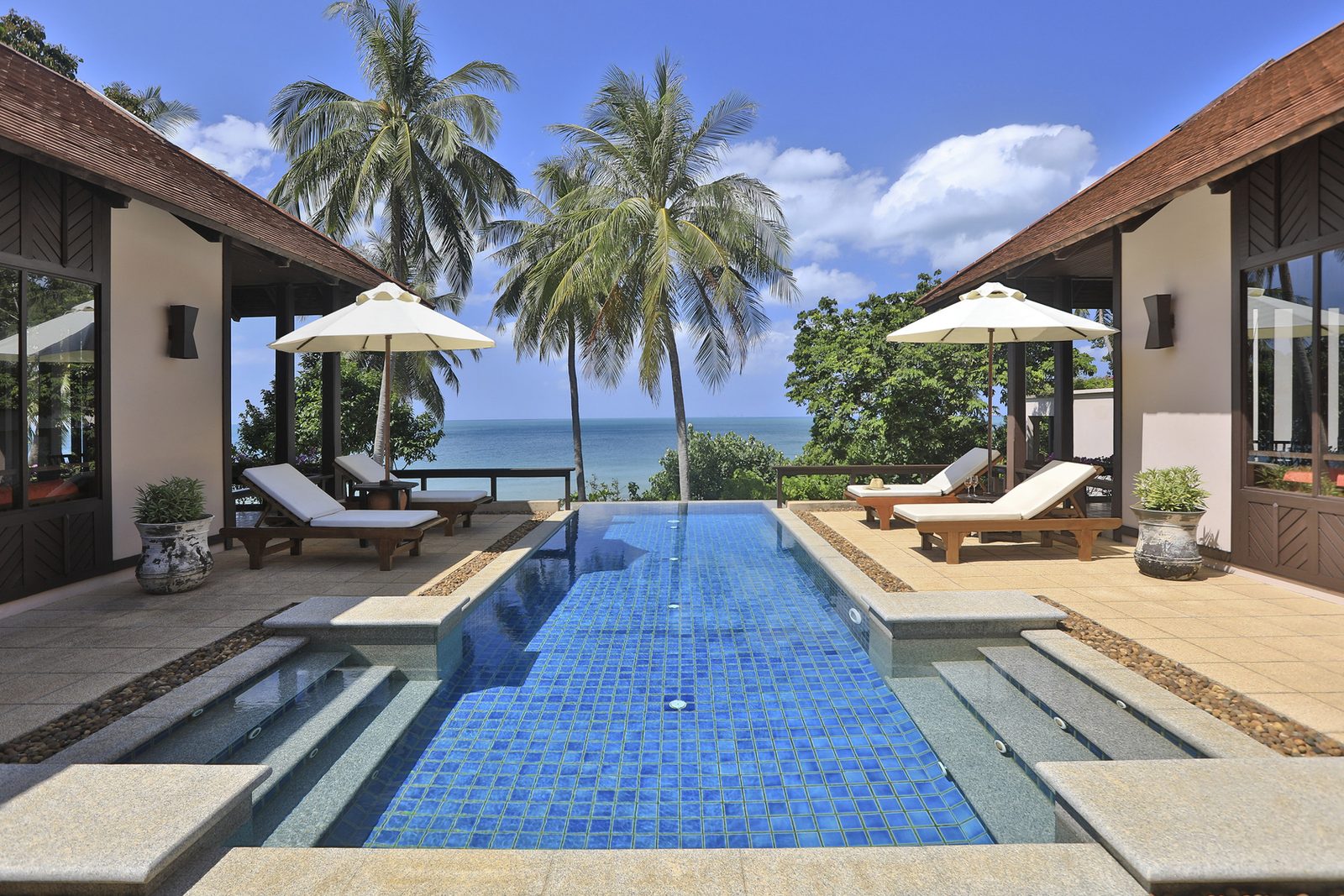 Private pool of a Beachside Villa Two Bedrooms at Pimalai Resort & Spa, Koh Lanta