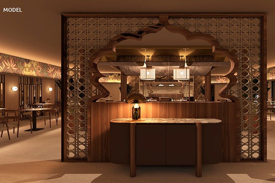 RIU rendering of the Ruen Siam Thai restaurant at Hotel Riu Palace Phuket