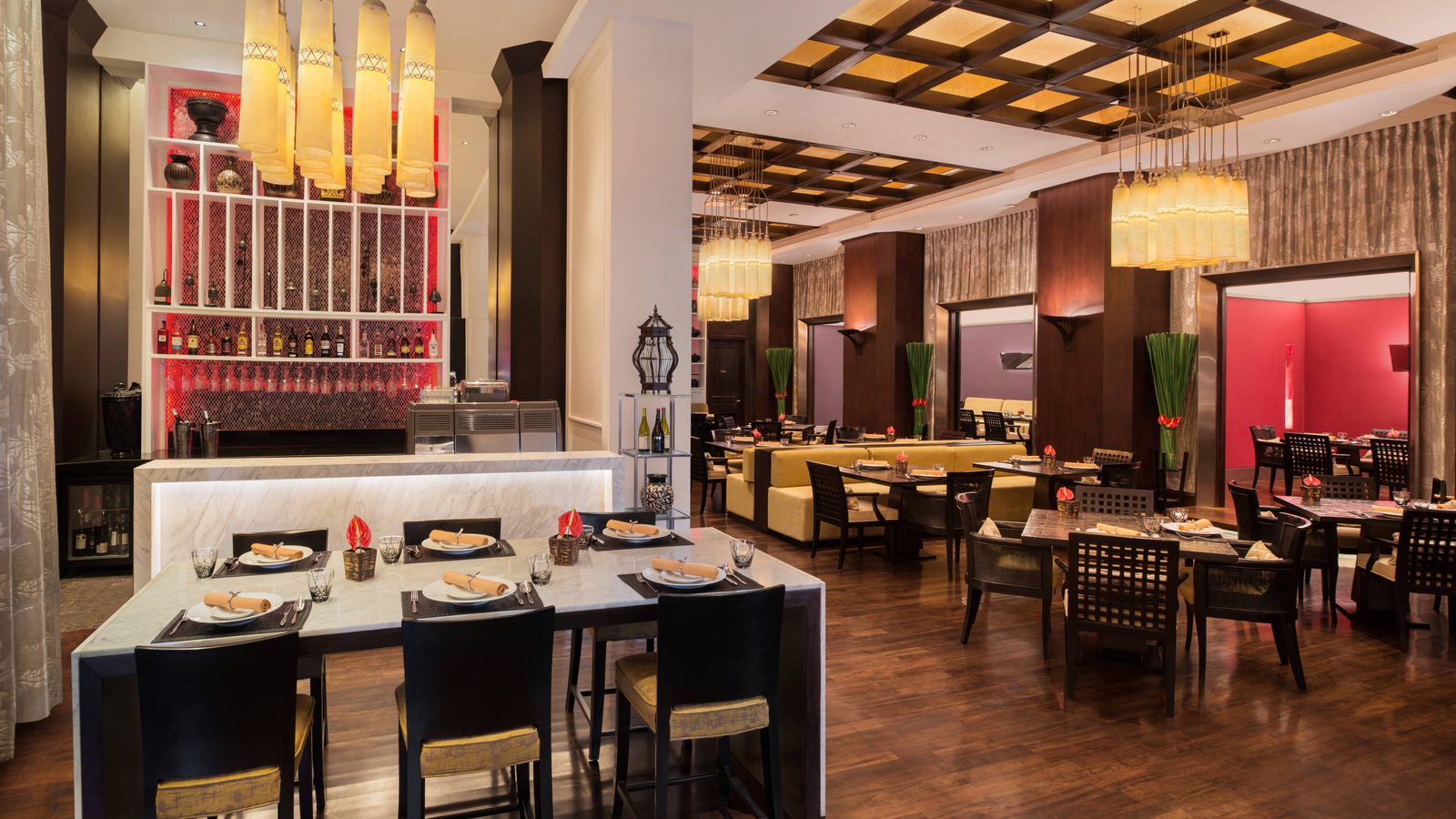 basil Thai restaurant dining room at Sheraton Grande Sukhumvit