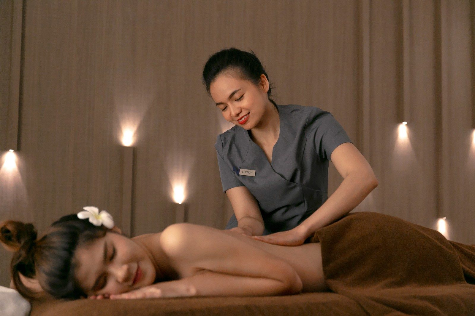Massage treatment at the spa, The Nature Phuket