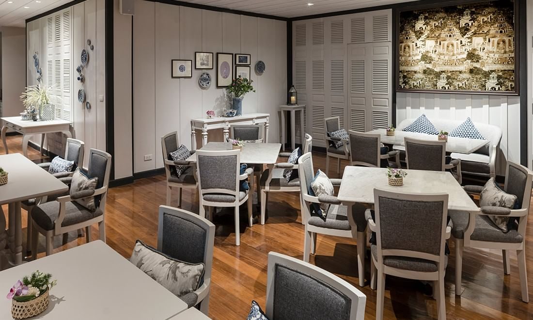 Dining room of the Thai restaurant at The Raweekanlaya Bangkok
