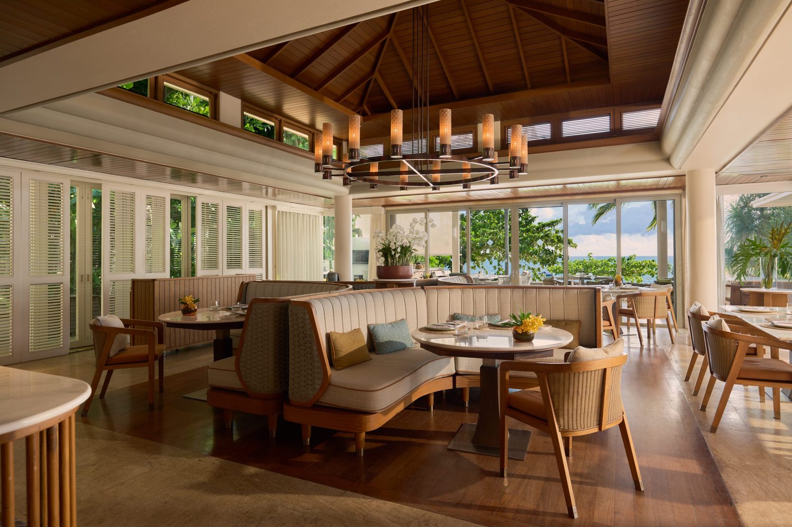 Dining room at Cielo & Spice restaurant, Trisara
