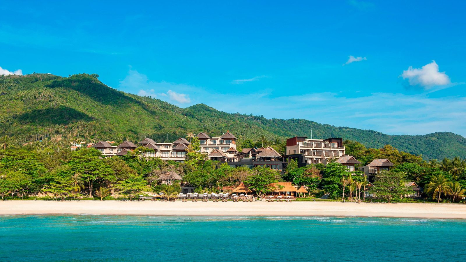 Vana Belle resort on the forested hillside above Chaweng Noi Beach, Koh Samui